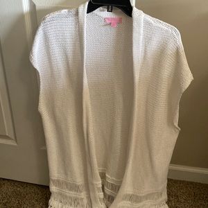 Lilly Pulitzer White Sweater Cardigan